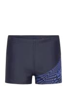 Boys Medley Logo Aquashort Sport Swimshorts Blue Speedo