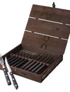 Steakbestik/Grillbestik Old Farmer Classic 12 Dele Træ/St Home Tablewa...
