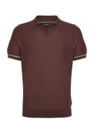 H-Jianluca Designers Polos Short-sleeved Brown BOSS