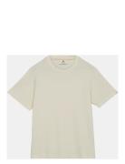 Akkikki S/S Waffle Tee Tops T-Kortærmet Skjorte Beige Anerkjendt