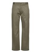 Stefan Classic Trousers Designers Trousers Chinos Green WOOD WOOD