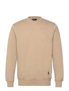 Light Terry Asker Sweat Tops Sweatshirts & Hoodies Sweatshirts Beige M...