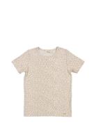 Leo Tee Ss Tops T-Kortærmet Skjorte Beige MarMar Copenhagen