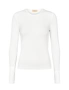 Tamra W Tops T-shirts Long-sleeved T-Skjorte White MarMar Copenhagen
