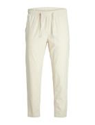 Jpstace Breeze Jogger Sn Bottoms Trousers Linen Trousers Cream Jack & ...