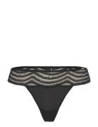 Thong Wave Lace G-streng Undertøj Black BOSS