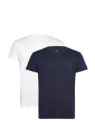 V-Neck T-Shirt 2-Pack Designers T-Kortærmet Skjorte Multi/patterned GA...