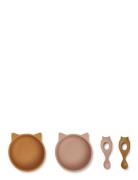 Evan Set 2-Pack Home Meal Time Plates & Bowls Bowls Pink Liewood