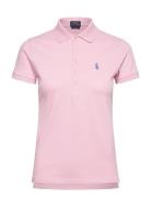 Slim Fit Stretch Polo Shirt Sport T-shirts & Tops Polos Pink Ralph Lau...