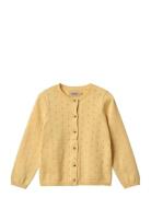 Knit Cardigan Maia Tops Knitwear Cardigans Yellow Wheat