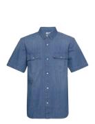 Ss Relaxed Fit Western Tombsto Tops Shirts Short-sleeved Blue Levi's®