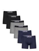 Levis Men Solid Basic Boxer Brief Org Co 6P Ecom Boxershorts Navy Levi...