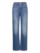 Ribcage Full Length Dance Arou Bottoms Jeans Straight-regular Blue Lev...