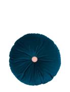 Eco-Velvet Round Cushion Home Textiles Cushions & Blankets Cushions Na...