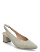 Jensen_Ks Shoes Sling Backs Heeled Slingbacks Beige UNISA