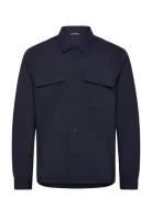 Reid Drape Overshirt Designers Overshirts Navy J. Lindeberg