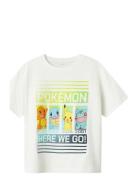 Nkmmabr Pokemon Nreg Ss Top Box Noos Sky Tops T-Kortærmet Skjorte Whit...
