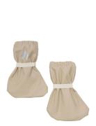 Padded Pu-Footies Shoes Baby Booties Beige CeLaVi