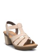 665K3-60 Sandal Med Hæl Cream Rieker