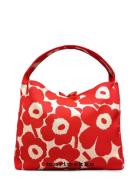 Knitted Bag Large Unikko Shopper Taske Red Marimekko