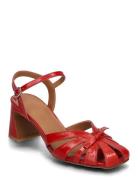 Sandals Sandal Med Hæl Red Billi Bi