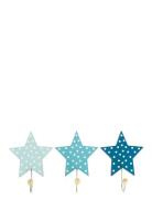 Krokar Stjärna Blå Home Kids Decor Storage Hooks & Hangers Blue JaBaDa...