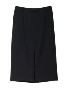Linen-Blend Skirt, Said 1 Skirts Knee-length & Midi Skirts Black Ivo N...