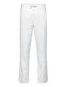 Linen Blend Herringb Pants Bottoms Trousers Casual White Lindbergh