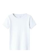Nmffikatie Ss Slim Top Tops T-Kortærmet Skjorte White Name It