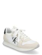Runner Sock Laceup Ny-Lth Wn Low-top Sneakers Beige Calvin Klein