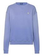 Fleece Crewneck Sweatshirt Tops Sweatshirts & Hoodies Sweatshirts Blue...