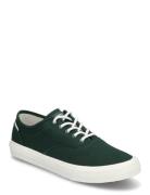 Th Hi Vulc Low Oxford Twill Low-top Sneakers Green Tommy Hilfiger