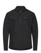 Zip Overshirt Tops Overshirts Black Fred Perry