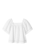 Nkffatidias Ss Top Tops T-Kortærmet Skjorte White Name It