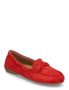 Moccasin Loafer Shoes Heels Heeled Loafers Red Gabor