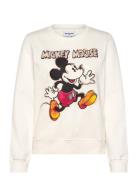 Avery Mickey Tops Sweatshirts & Hoodies Sweatshirts Cream Desigual