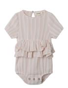 Nbffemke Ss Loose Suit Lil Bodies Short-sleeved Pink Lil'Atelier