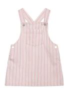 Striped Denim Pinafore Dresses & Skirts Dresses Casual Dresses Sleevel...