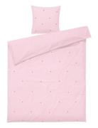 Daisy Bed Linen 140X220 Cm Pink/Red Dk Home Textiles Bedtextiles Bed S...