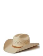 Laredo Panama Straw Cowboy Hat Accessories Headwear Hats Beige Brixton