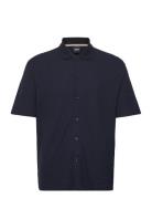 C-Palladio 120 Designers Polos Short-sleeved Navy BOSS