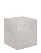 Sia - Side Table, Marble Look, Beige, 40X40X45 Cm Home Furniture Table...