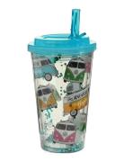 Shatterproof Double Walled Cup & Straw Home Meal Time Multi/patterned ...