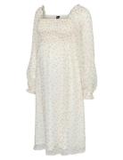 Vmmsmilla Ls Calf Smock Dress Wvn Ga Dresses Summer Dresses White Vero...