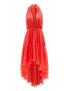 Leona High Low Ruffle Dress Dresses Party Dresses Red Bardot