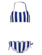 Kogholiday Rouching Bikini Set Acc Bikini Blue Kids Only