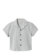 Nmmfedenis Ss Shirt Tops Shirts Short-sleeved Shirts Blue Name It