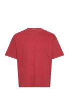 Great Boxy Heavyweight T-Shirt Tops T-Kortærmet Skjorte Red Weekday
