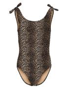 Kogbeach Knot Swimsuit Acc Badedragt Badetøj Beige Kids Only