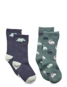2 Pack Mixed Socks Socks & Tights Socks Green Mango